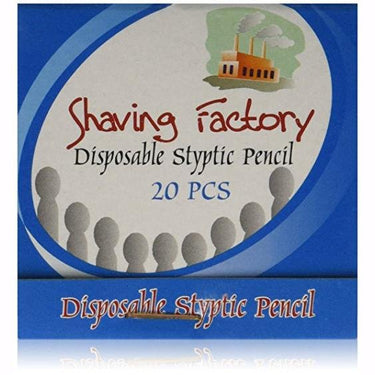 Shaving Factory Disposable Styptic Pencils Matchbook Of 20 - Chiseled Face